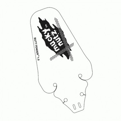 Butt Fender baksjerm i hvit